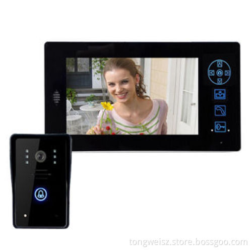 Wireless video doorphones, 2.4GHz digital frequency hopping/encryption technology/clear night visionNew